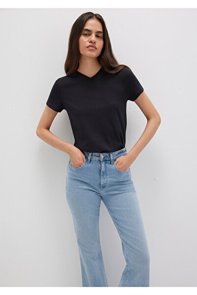 Mavi Tricou negru de bază Slim Fit / Slim Fit 1613536-900