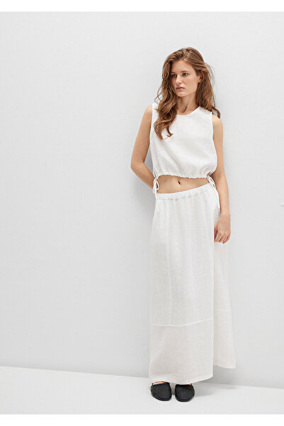 Mavi Tencel Tm Liyosel White Long Skirt 1310726-70057