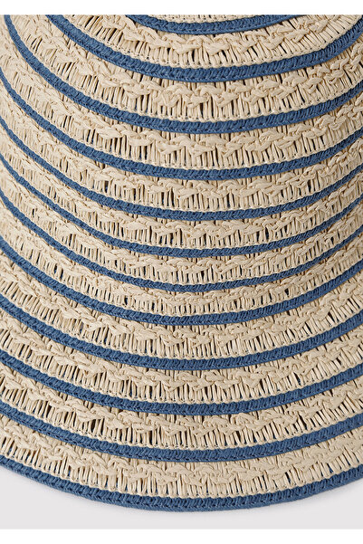 Mavi Pălărie de paie cu dungi 1912987-81331