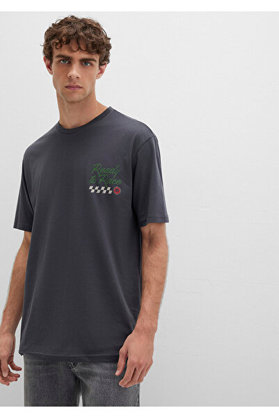 Mavi Τυπωμένο μπλουζάκι Anthracite Loose Fit / Loose Fit 0613031-80106