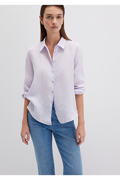 Mavi Cămașă din in liliac Regular Fit / Regular Cut 1211188-70523