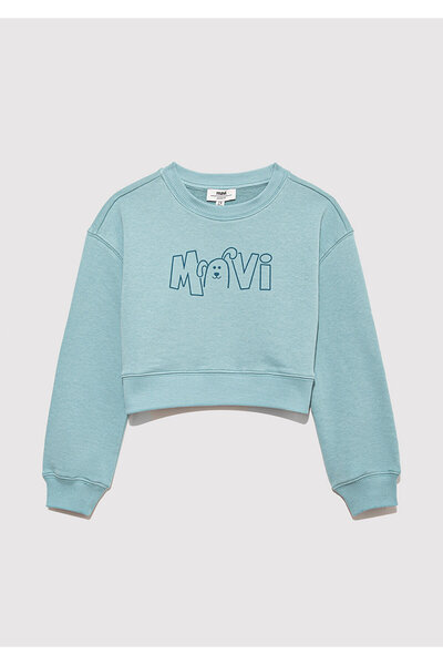 Mavi Logo pisică cu imprimeu Green Swea tricou 7S10126-71748