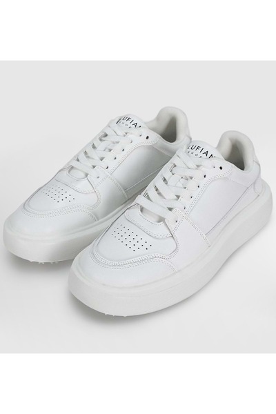 Lufian 112230251 Mateas Sneaker Men's Leather Shoes White