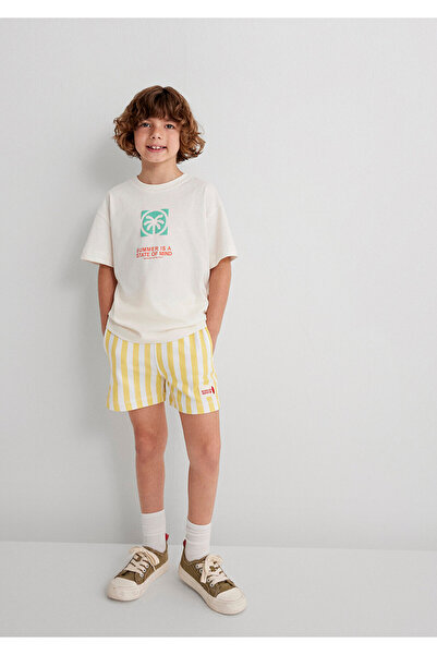 Mavi Striped Yellow Shorts 6410012-89179