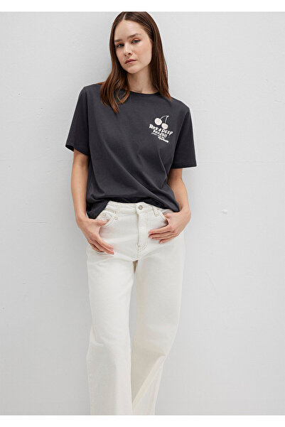 Mavi Printed Anthracite T-Shirt Regular Fit / Regular Cut 1613484-70087