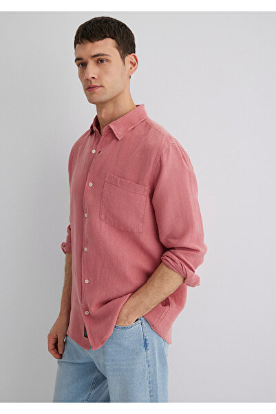 Mavi Pink Linen Shirt Regular Fit 0211472 -71104