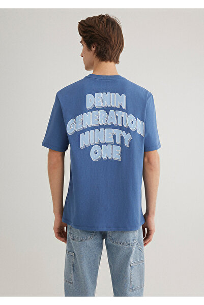 Mavi Lockeres Denim-Generation-T-Shirt mit lockerer Passform und lockerer Passform 0612480 -70719