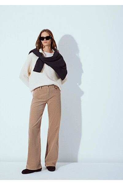 Mavi Malibu Brown Velvet Trousers 1010152 -88345