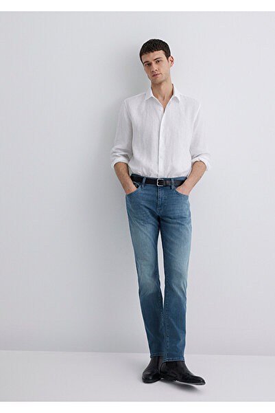 Mavi Marcus Lux Black Misty Indigo Blue Jean Παντελόνι 0035189560