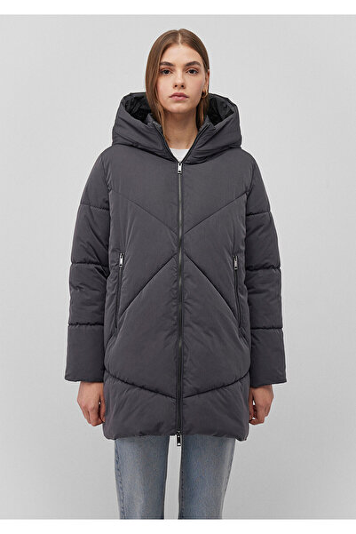 Mavi Hooded Anthracite Puffer Coat 1110489 -80106