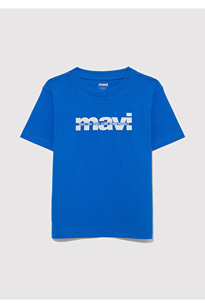 Mavi Tricou imprimat cu logo Regular Fit 6610286 -82491