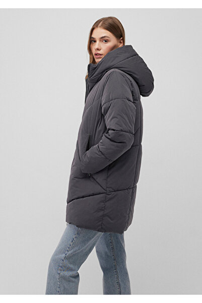Mavi Hooded Anthracite Puffer Coat 1110489 -80106