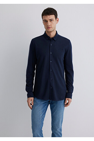 Mavi Liyosel Blended Navy Blue Shirt Slim Fit / Slim Fit 0211582-70488