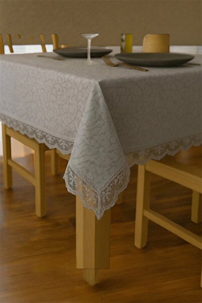 Muensu Kdk Worry-Free Tablecloth, 8-Seater Laced Tablecloth, Stain-Proof Tablecloth