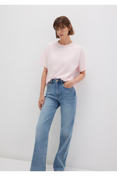 Mavi Τυπωμένο ροζ μπλουζάκι Loose Fit / Loose Relaxed Fit 1612518 -89200