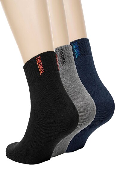 KonForYou مقبس حراري قطني للجنسين مكون من 3 قطع - طقم جوارب سميكة كاملة للمناشف