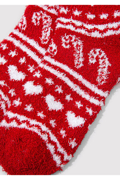 Mavi Christmas Themed Red Boot Socks 1912937 -32421