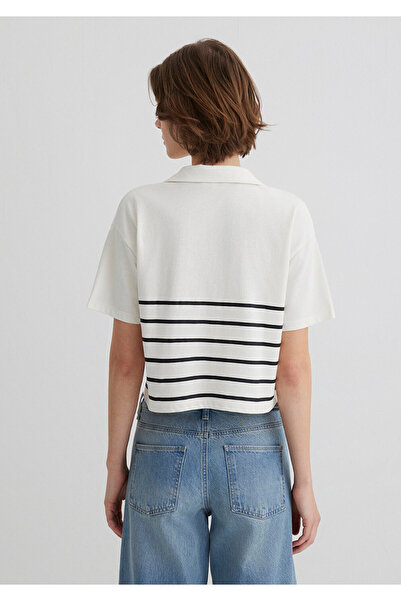 Mavi Mickey Mouse Printed Striped T-Shirt Regular Fit / Regular Cut 1612853-85308