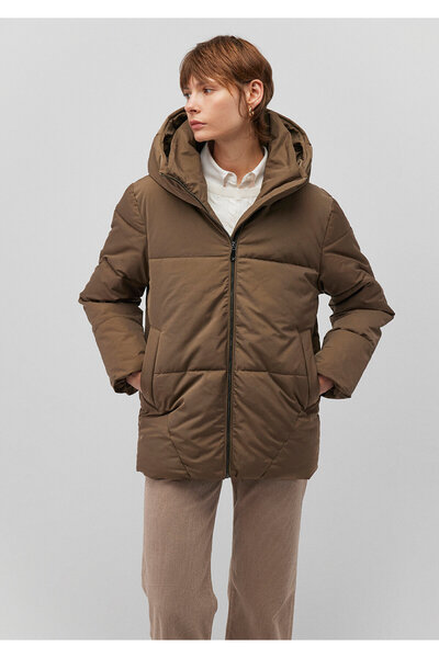 Mavi Brown Puffer Coat with Hood 1110075 -82046