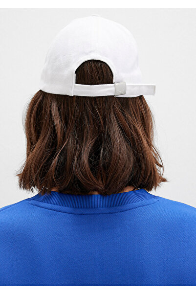 Mavi M Nakışlı Beyaz Şapka 1913303-620