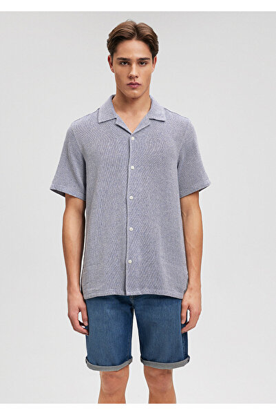 Mavi Μπλε πουκάμισο με υφή - Regular Fit0210828-70907