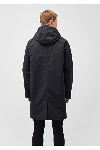 Mavi Αδιάβροχο K με κουκούλα Μαύρο μακρύ μπουφάν Loose Fit / Χαλαρή Άνετη Εφαρμογή 0110430-900