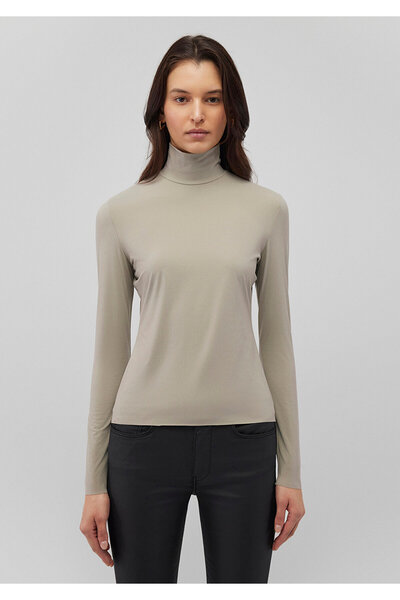 Mavi Sporty Lux High-Rise Gray Polyamide T-Shirt Fitted / Fitted Cut 1612867-70352