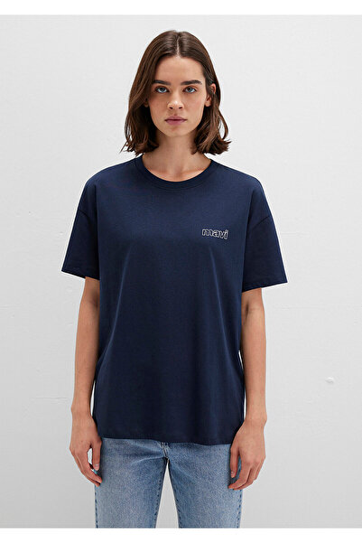 Mavi T-Shirt s potiskem Navy Blue Volný střih / Volný uvolněný střih1611309-70490