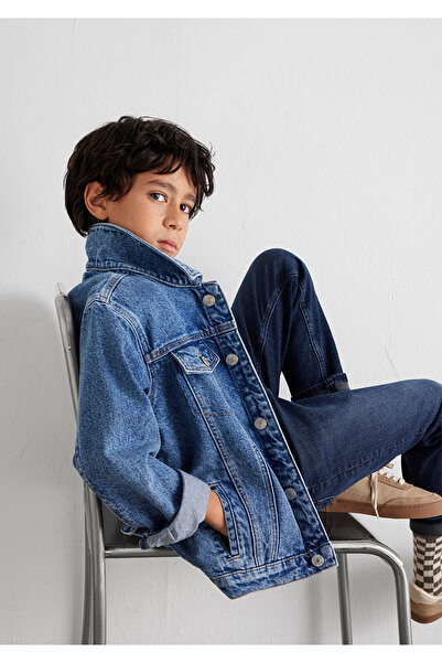 Mavi Jachetă de jeans întunecată Ken anii 90 6110001 -86708