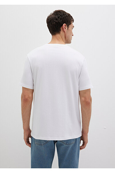 Mavi Μπλουζάκι Regular Fit από λευκό οργανικό βαμβάκι - 066483 -620