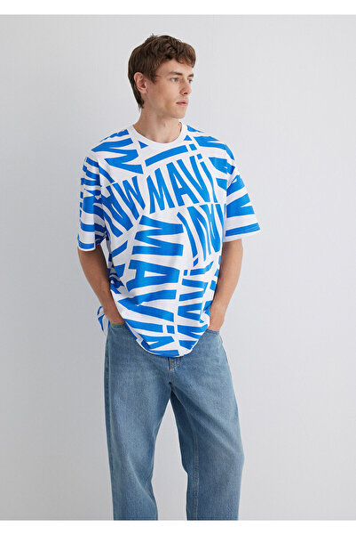 Mavi Logo PrintedOversize T-shirt - 0610629 -81347