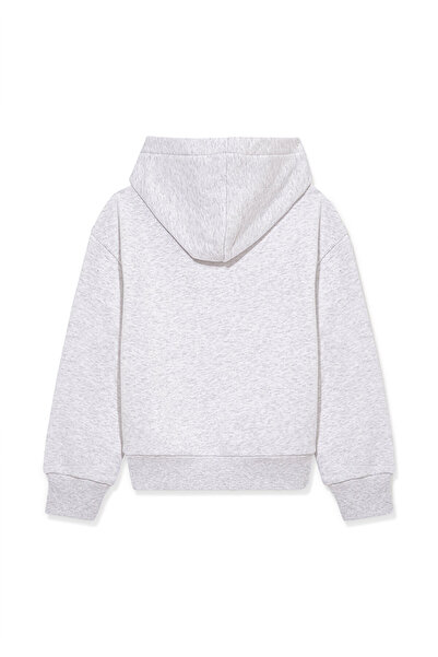 Mavi Logo Printed Hooded Gray Sweatshirt7610035-85438