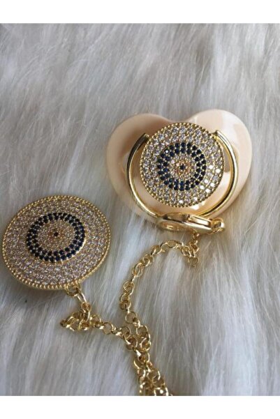 Babysoft مجموعة لهاية وسلسلة من حجر الزركون المطرز بعين الشر