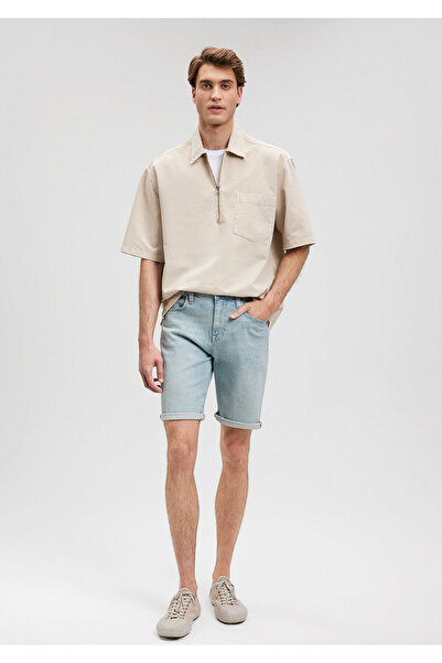 Mavi Brian Steet Misty Light Blue Jean Shorts 0418487144