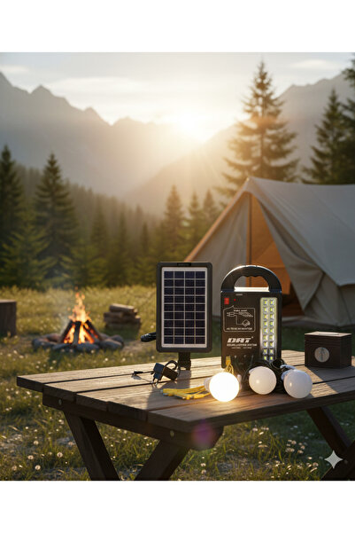 kamptek kamp teknolojisi Güneş Enerjili Aydınlatma Sistemi Set Ampullü Çadır ...