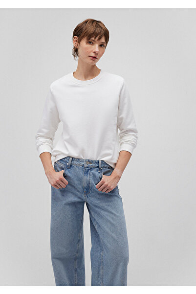 Mavi Hanorac alb cu guler rotund - 1S10183-80194