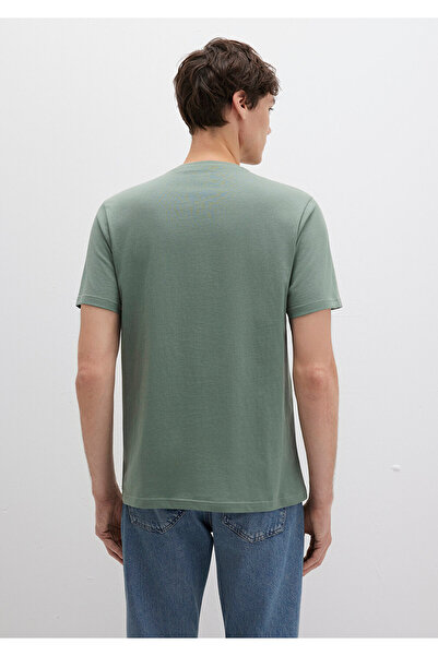 Mavi Zielony T-shirt z nadrukiem z logo Regular Fit / Regular Fit0611714-71483