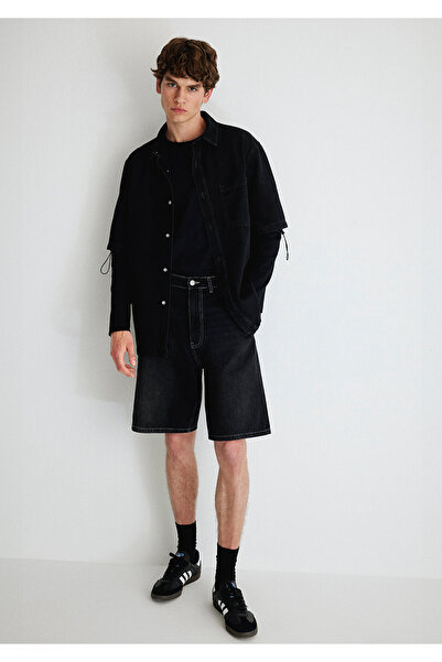 Mavi Bonn Mv91 Street Smoke Grey Jean Shorts 0410719 -87172