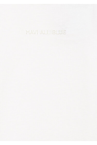 Mavi Μπλουζάκι από βιολογικό βαμβάκι λευκό Basic κανονική εφαρμογή / Regular Fit7610197-70057