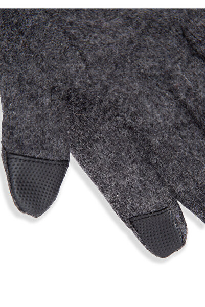 Mavi Wool Blend Gray Gloves 0911142-27063