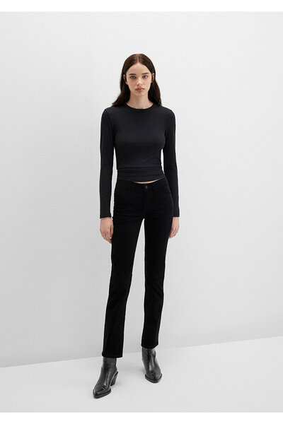 Mavi Mona Black Velvet Trousers 1049782991