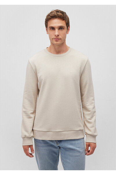 Mavi Μπεζ φούτερ Crew Neck - 065751 -35111