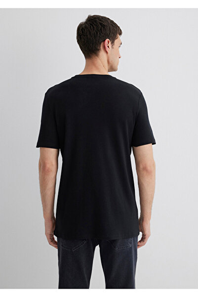 Mavi Tricou Negru Imprimat Negru Slim Fit / Slim Fit 0611401-900