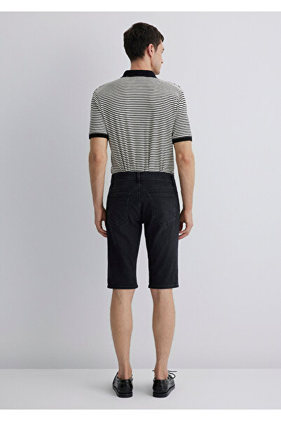 Mavi Nicholas Black Anthracite Jean Shorts -0416081307