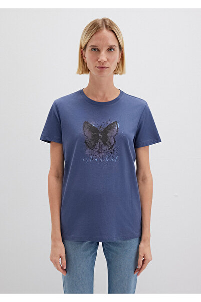Mavi T-Shirt mit „Istanbul Butterfly“-Aufdruck – RegularFit 168571 – 30233