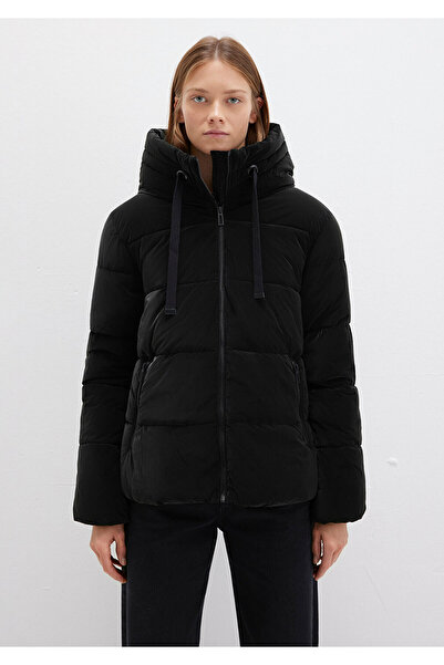 Mavi Μαύρο παλτό με κουκούλα - 1110043 -900