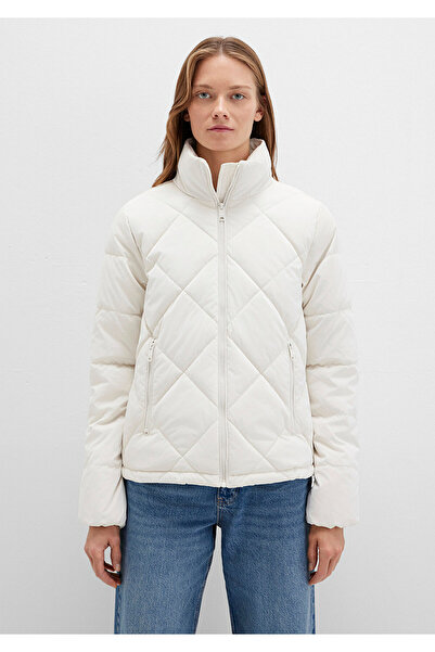 Mavi Αδιάβροχο Premium Καπιτονέ Λευκό Φουσκωτό Παλτό 1110230-70057