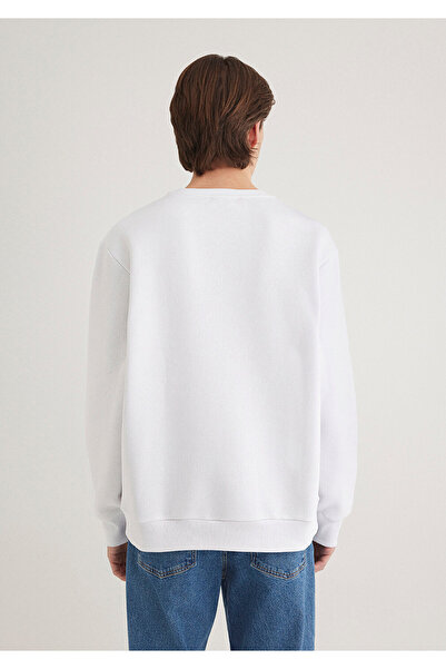 Mavi Λευκό φούτερ Miav Printed 0610925-620