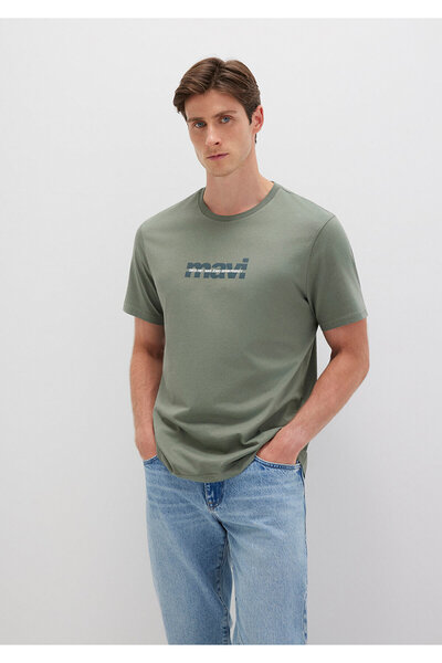 Mavi Τυπωμένο λογότυπο Khaki T-Shirt Regular Fit / Regular Fit0610943-80692