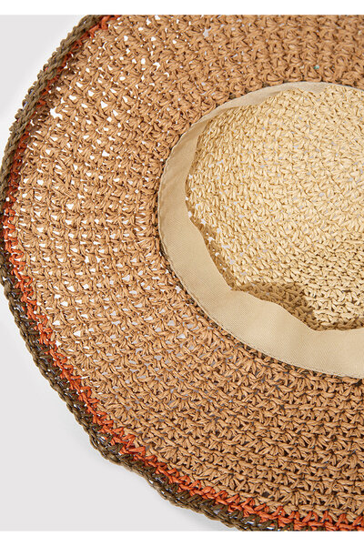 Mavi Beige Straw Bucket Hat 1910085-70202